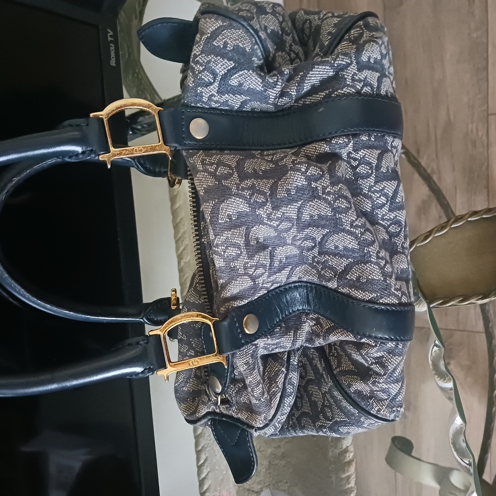 Elegant Blue Patterned Women's Bag